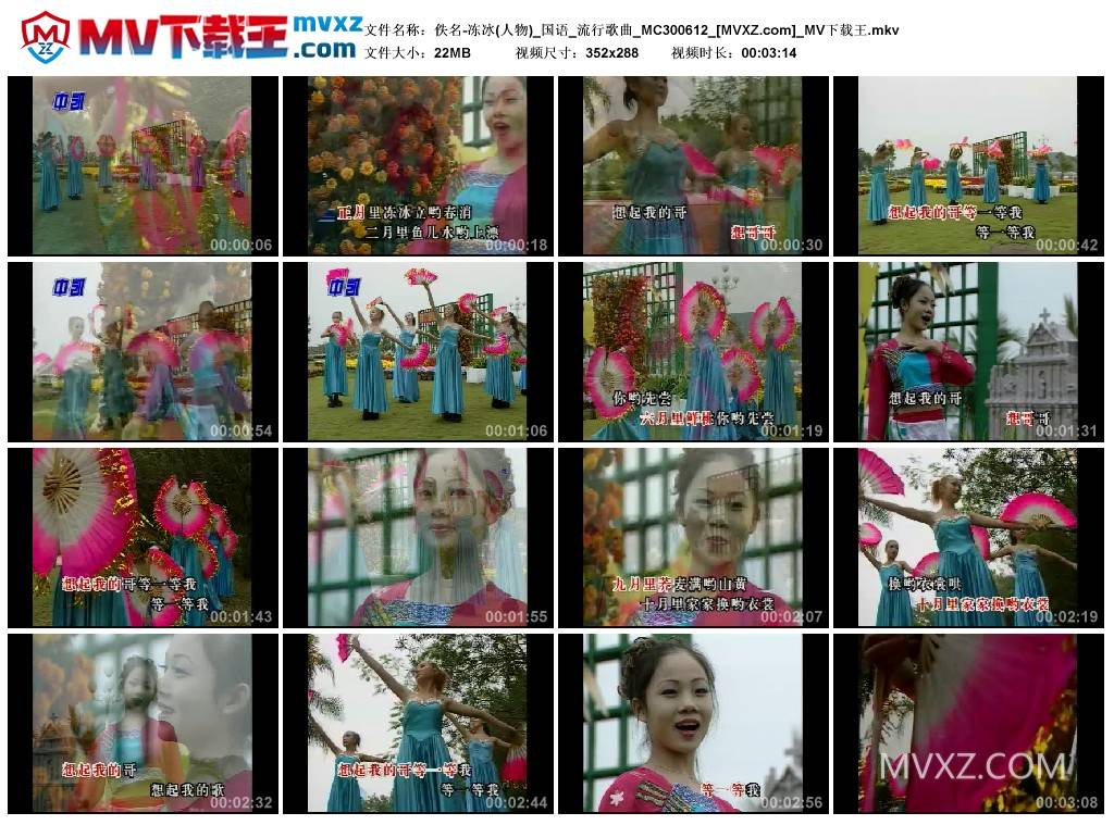 佚名-冻冰(人物)_国语_流行歌曲_MC300612